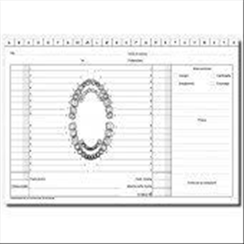 Scheda per Dentisti 240x170mm 100pz