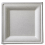 Piatto Polpa Cellulosa Quadrato 16x16 50pz
