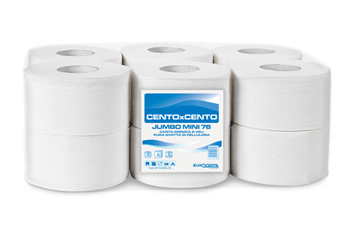 Cartaigienica Mini Jumbo 76 Pura Cellulosa