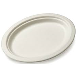 Piatto Polpa Cellulosa Ovale 26x19 50pz