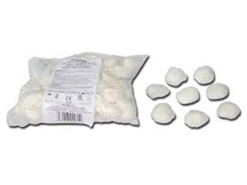 Tamponi Rotondi di Garza 30mm c/Filo di Bario 100pz